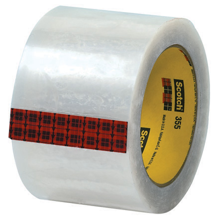 3" x 55 yds. Clear (6 Pack) Scotch<span class='rtm'>®</span> Box Sealing Tape 355